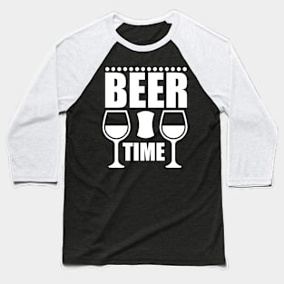 Beer Time T Shirt For Women Men Baseball T-Shirt